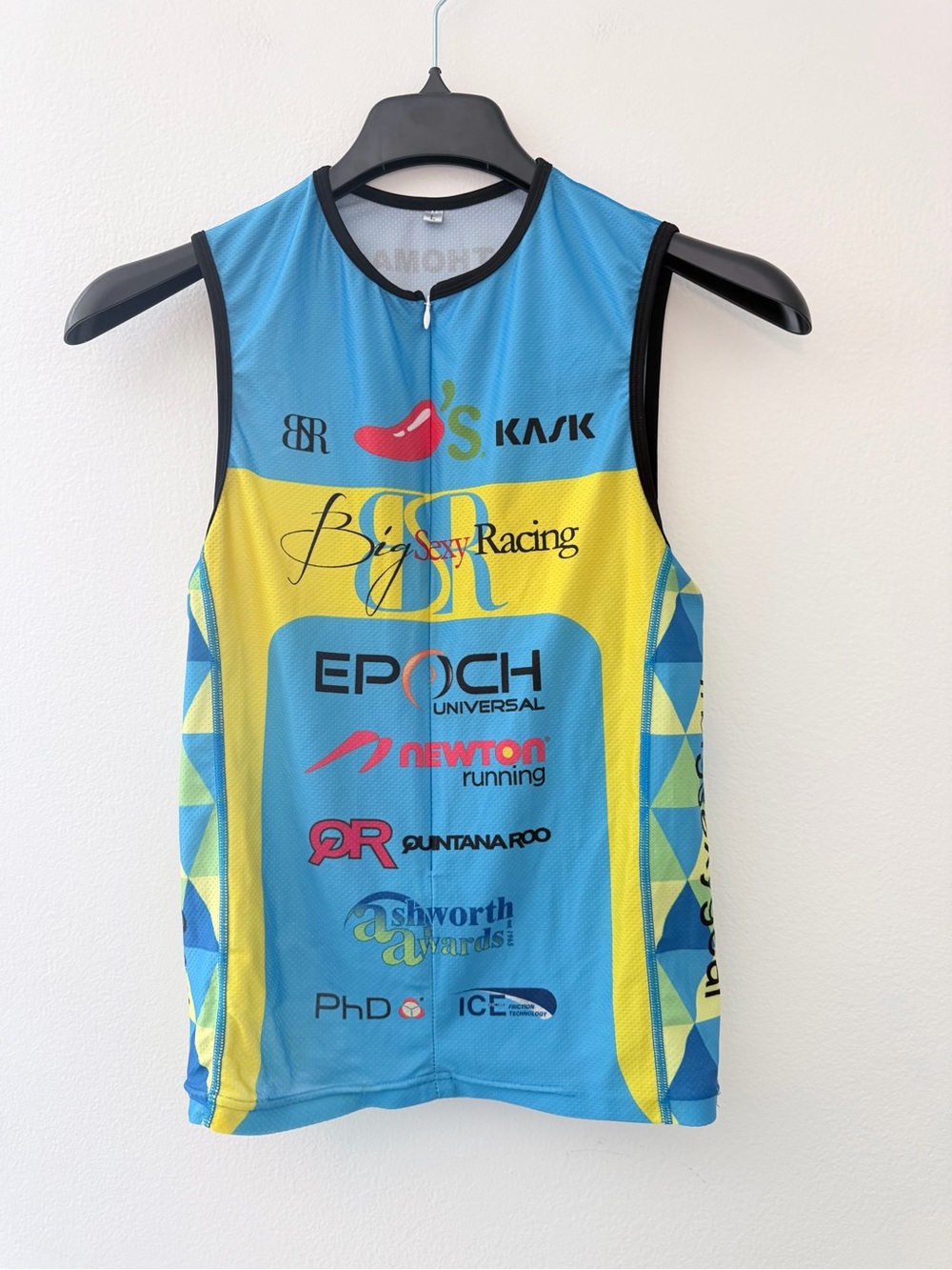 Big Sexy Racing Cycling Kit Jersey Shorts Men’s L Blue Newton Quintana Roo